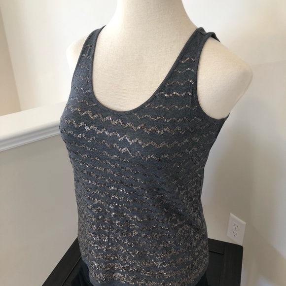 grey sequin top - Picture 3 of 6